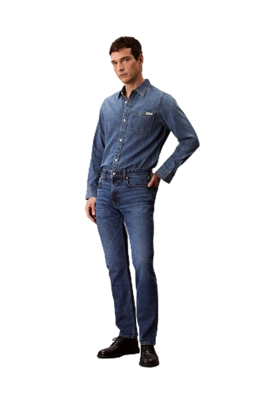 Calvin Klein Men Slim Hampton Jean LV04RB735G Jeans, Blue (Hampton), 33W / 34L
