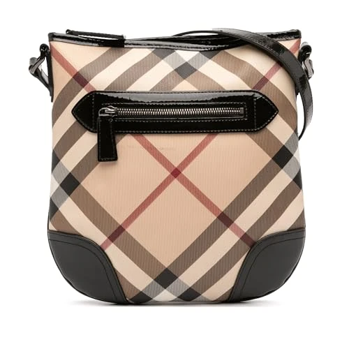 BURBERRY Pre-Loved Supernova Check Coated Canvas Dryden Crossbody