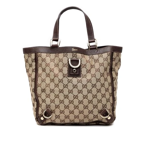 Gucci Pre-Loved GG Canvas Abbey D Ring Tote