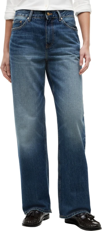 Tommy Hilfiger Women's Loose Straight Cam Rw WW0WW50963 Loose, Denim (Cam Mid), 27W / 30L