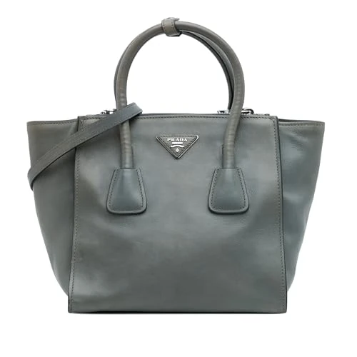 Prada Pre-Loved Glace Calf Twin Pocket Satchel Handbag