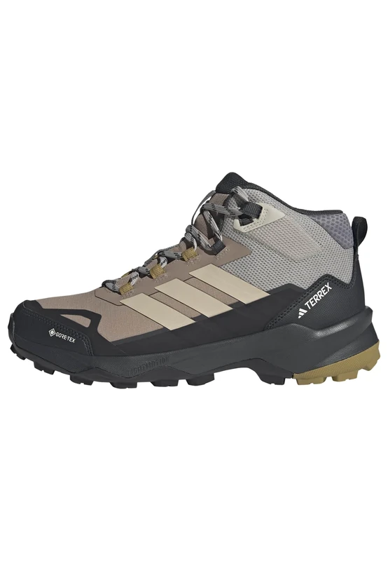 adidas Men's Terrex Skychaser Ax5 Mid Gore-Tex Hiking Shoes, core Black/Sand Green/Chalky Brown, 5.5 UK