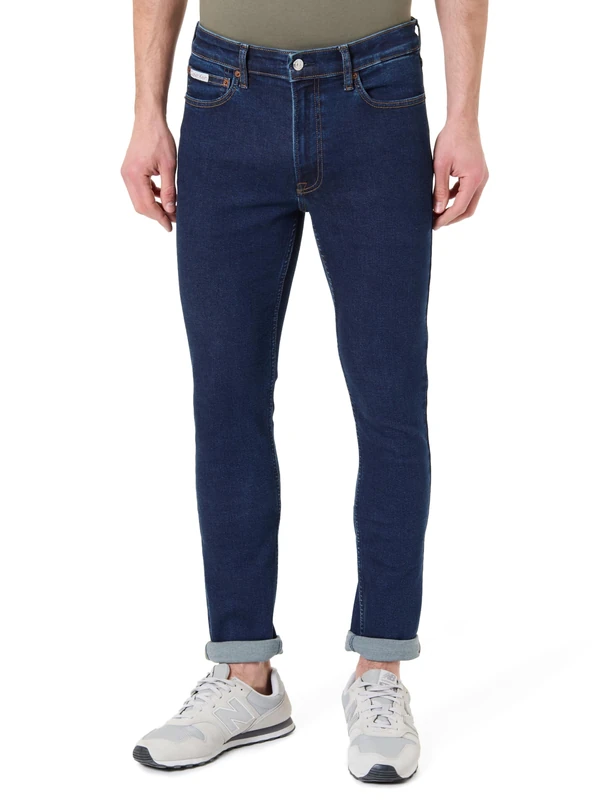 Calvin Klein Men's Skinny Dark Ck Stone Jean LV04RG792G Jeans, Blue (Dark CK Stone), 32W / 30L