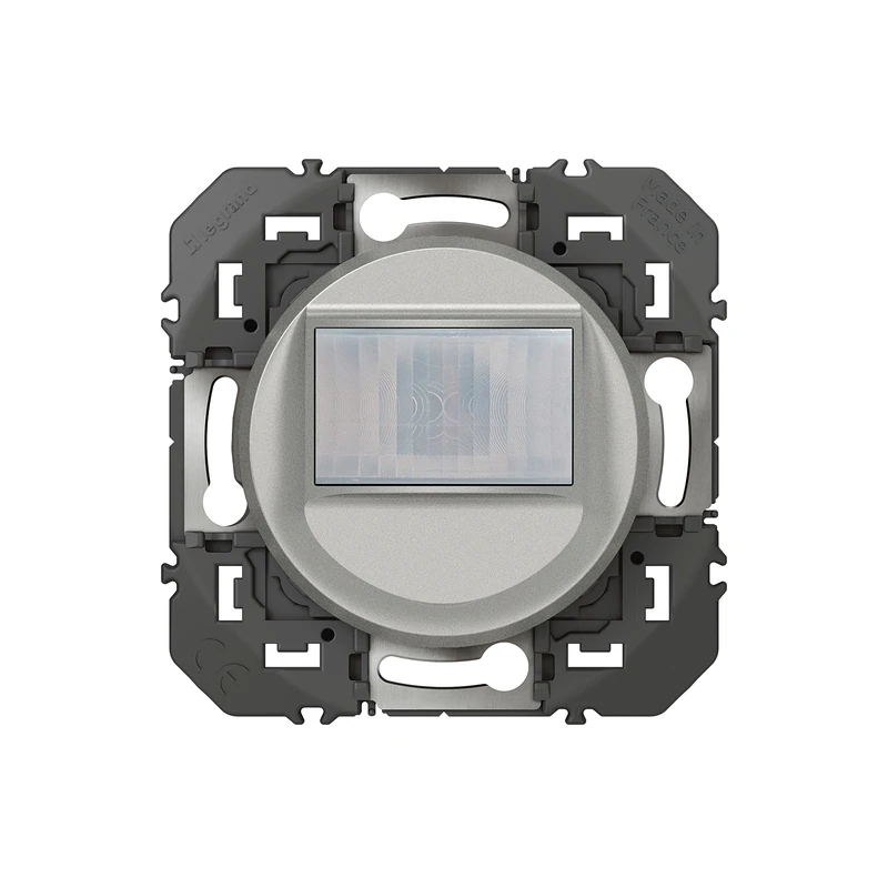 LEGRAND | Universal Composable Automatic Switch Neutral Free 100W Led Dooxie Alu, Infrared Motion Detection, Recessed Wall Mount, Remote Control Possible