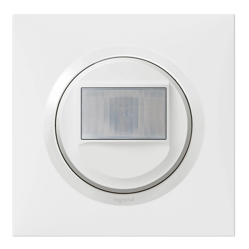 LEGRAND | Universal Automatic Switch Complete Without Neutral 100W LED Dooxie White, Infrared Motion Detection, Wall Mount, Remote Control Possible