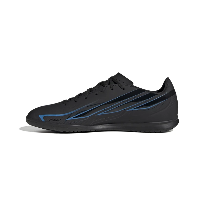 adidas Unisex F50 Hyperfast Club Indoor Football Shoes, core Black/core Black/Lucid Ray Blue, 8.5 UK