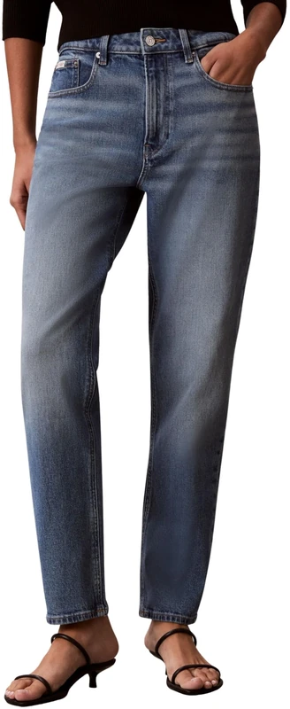 Calvin Klein Women's Mom Jean Foster Blue LV047F951G Jeans, Blue (Foster Blue), 32W / 30L