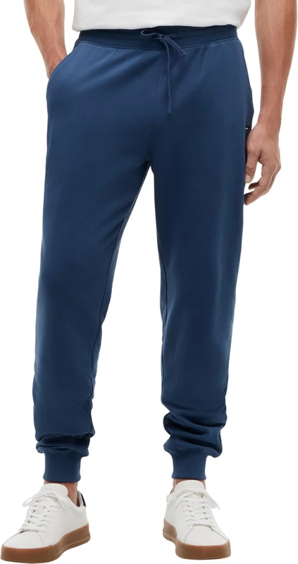Tommy Hilfiger Men’s Jogging Bottoms Essential Terry Sweatpants in Cotton, Blue (Aegean Sea), XXL