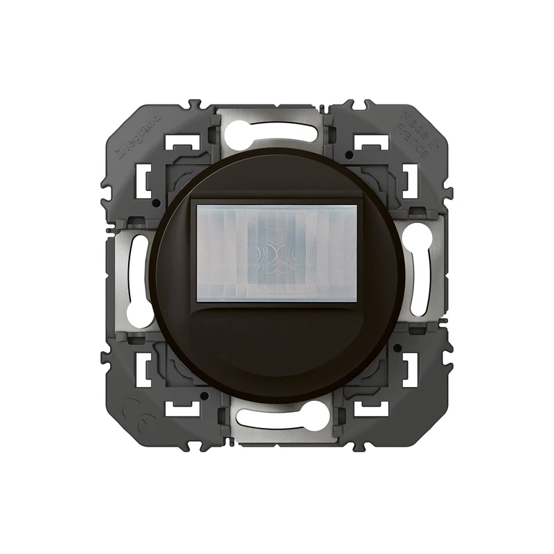 LEGRAND | Universal Composable Automatic Switch Without Neutral 100W Led Dooxie Black, Infrared Motion Detection, Remote Control Possible, Adjustable Sensitivity And Brightness