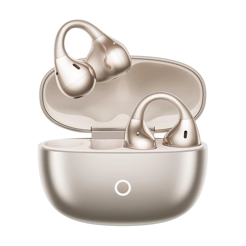 realme Buds Clip Ear-Fit Design, Durable Titanium Design, Ultralight Weight of 5.5g, Large Amplitude Speaker with Double Magnet, Real Time Translation, Gold
