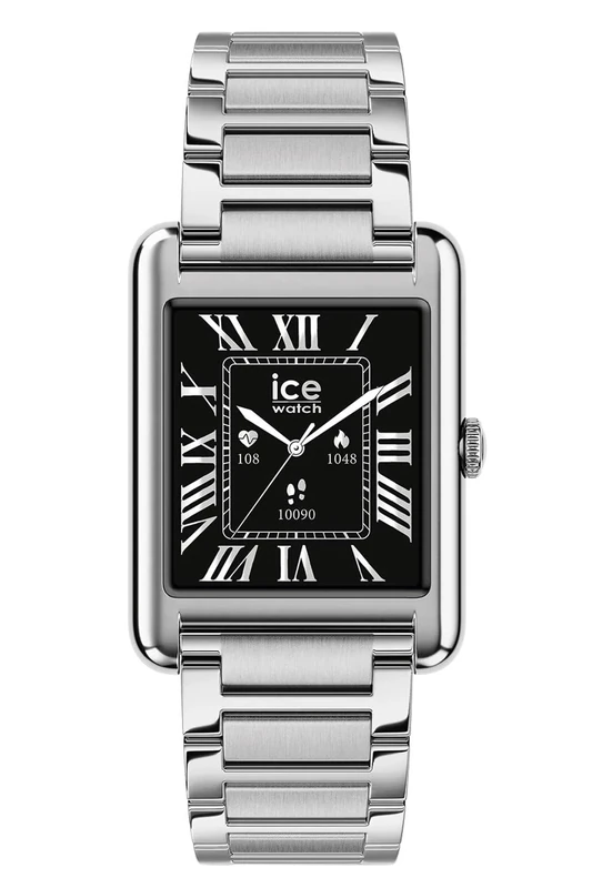 ICE-WATCH - ICE Smart TKS 2.0 Silver Metal - Women's smartwatch with Stainless Steel Strap - 025381 (1,41 inches)