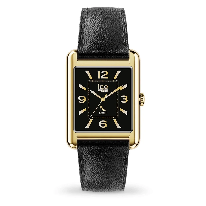 ICE-WATCH - ICE Smart TKS 2.0 Gold Black Grain - Women's smartwatch with Leather Strap - 025286 (1,41 inches)