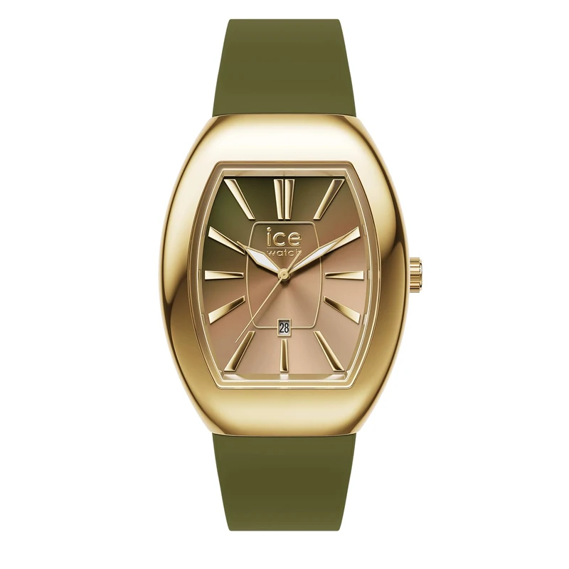 ICE-WATCH - ICE boliday Women Dome Steel Olive Green Metal - Women's Watch with Silicon Strap - 025176 (Small)