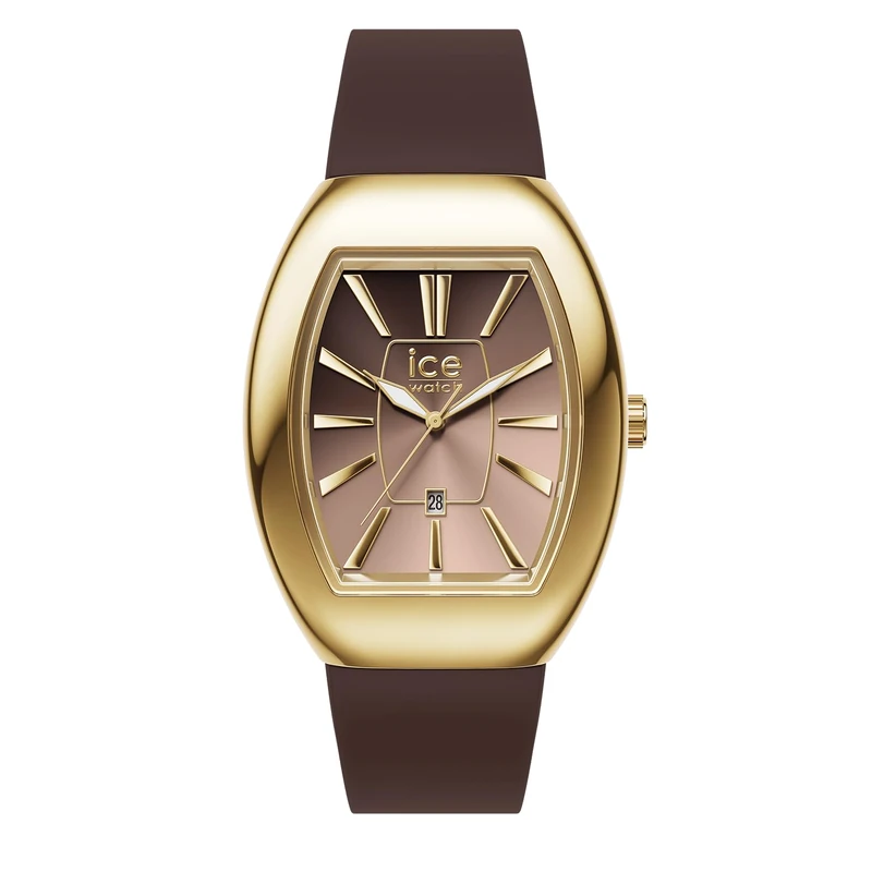 ICE-WATCH - ICE boliday Women Dome Steel Chocolate Metal - Women's Watch with Silicon Strap - 025177 (Small)