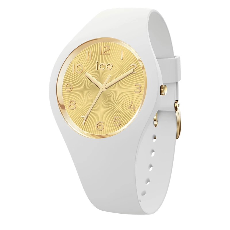 ICE-WATCH - ICE Champagne White Gold - Women's Watch with Silicon Strap - 025250 (Small 37)