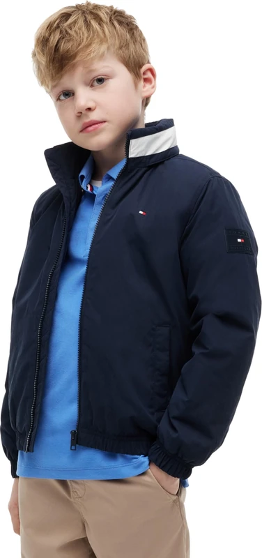 Tommy Hilfiger Boy's Heritage Essential Padded Jacket KB0KB10451 Other Jackets, BLUE (Dark Night Navy), 10 Years