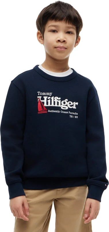 Tommy Hilfiger Embroidery Graphic Sweatshirt Kb0Kb10506