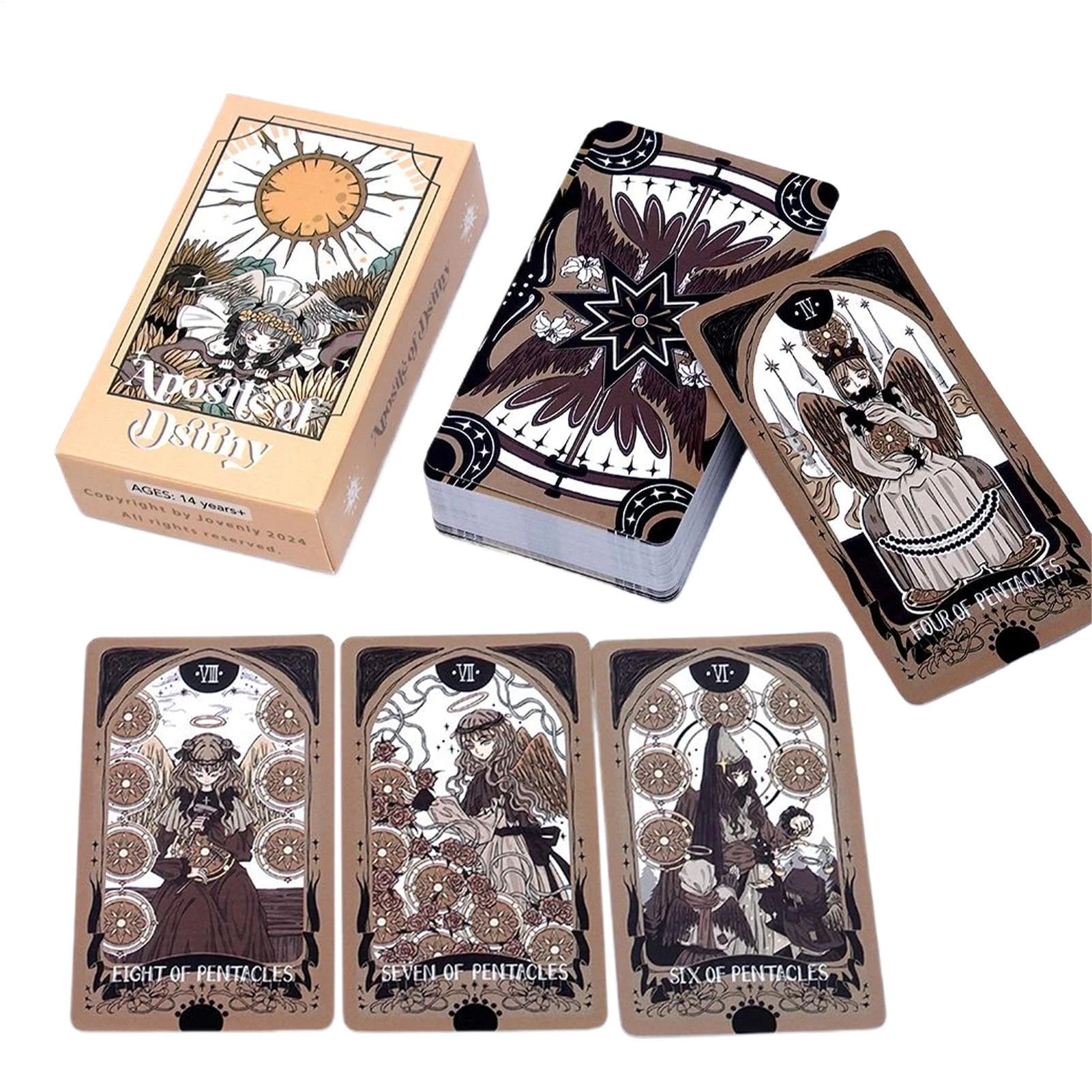 Tarot Cards for Beginners, Collectible Game Toy | English Oracle Deck Cards - for Spiritual Guidance Meditation Astrology Study Dream Interpretation