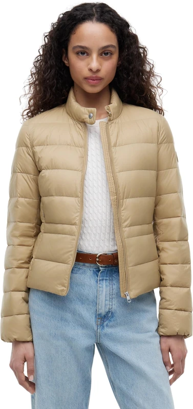Tommy Hilfiger Women's Lw Down Packable Jacket WW0WW51094 Puffer Jacket, BEIGE (Camel), L