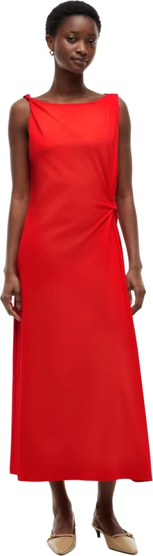 Tommy Hilfiger Women's Interlock Knot Detail Dress WW0WW50041 Bodycon Dress, RED (Fire Red), 2X