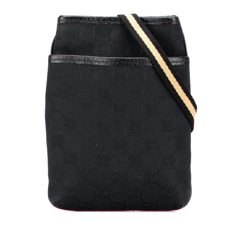 Gucci Pre-Loved GG Canvas Web Crossbody Bag