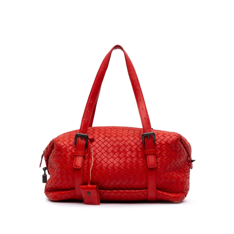 Bottega Veneta Pre-Loved Nappa Intrecciato Montaigne Shoulder Bag