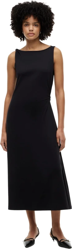 Tommy Hilfiger Women's Interlock Knot Detail Dress WW0WW50041 Bodycon Dress, Black (Black), S