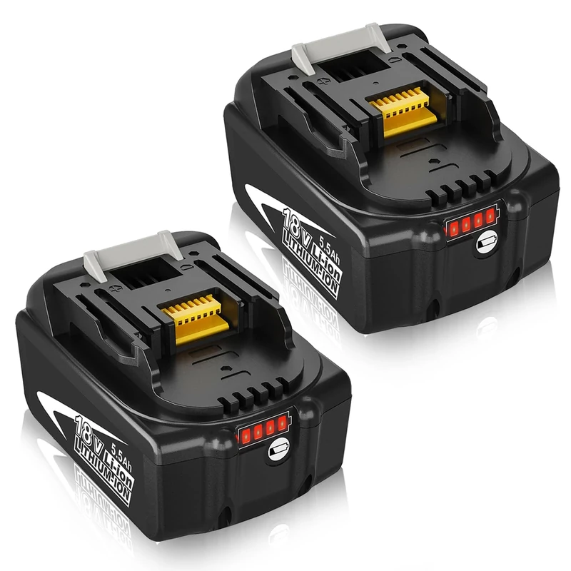 2X 18V 5.0Ah for Maki-ta 18V Battery BL1860B BL1850B BL1850 BL1840 BL1830 BL1820B BL1815 194205-3 194309-1 LXT-400 Compatibility for power tools Goodexo