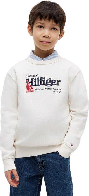 Tommy Hilfiger Embroidery Graphic Sweatshirt Kb0Kb10506