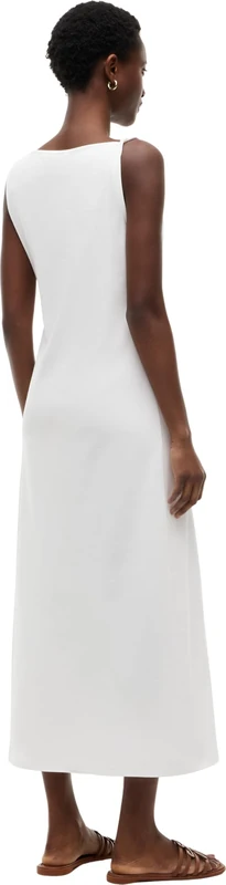 Tommy Hilfiger Women's Interlock Knot Detail Dress WW0WW50041 Bodycon Dress, White (Ecru), L