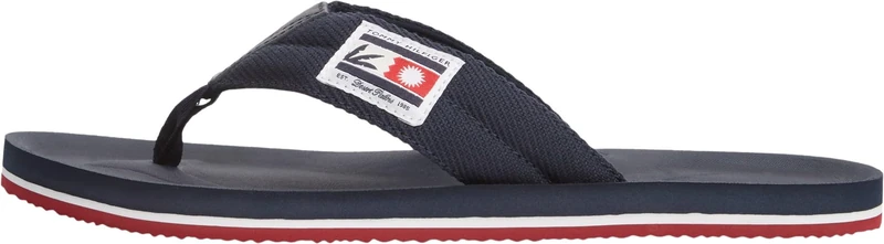 Tommy Hilfiger Men Comfort Patch Beach Sandal FM0FM05900 Flip Flops, BLUE, 10