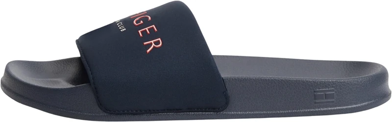 Tommy Hilfiger Men Hilifger Neoprene Pool Slide FM0FM05898 Slides, BLUE, 10
