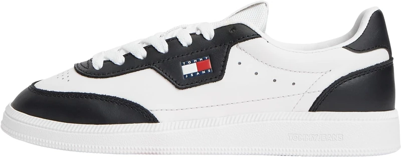 Tommy Jeans Women's The Greenwich Edge LTR EN0EN03049 Low Top, Black (Ecru/Black), 6.5 UK - Image 1