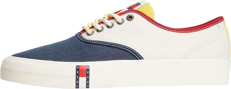 Tommy Jeans Men's Archive Vulc Y2K Color Block EM0EM01728 Low Top, Blue (Dark Night Navy), 8 UK - Image 1