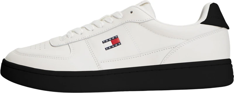 Tommy Jeans Men's Archive '98 Seasonal Upper EM0EM01761 Low Top, Black (Ecru/Black), 10.5 UK
