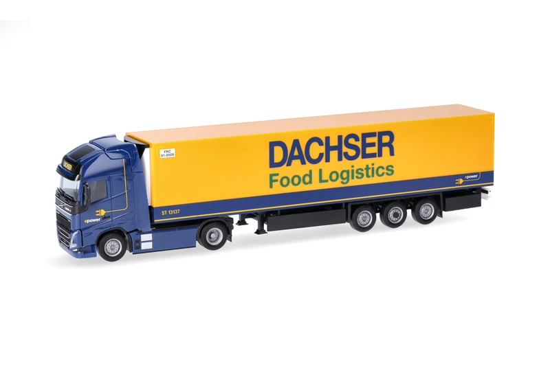 Herpa Volvo FH GL XL 2020 Electric Dachser Truck - 1:87 Scale