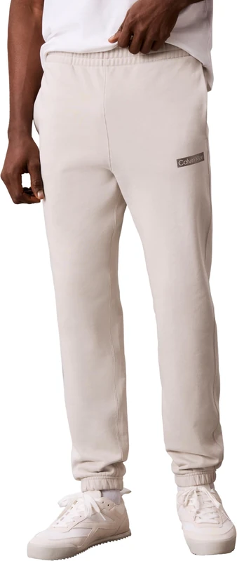 Calvin Klein Men 350Terry EU Sp Graphic Jogger LV04LG212G Sweatpants, White (Moonstruck), XL