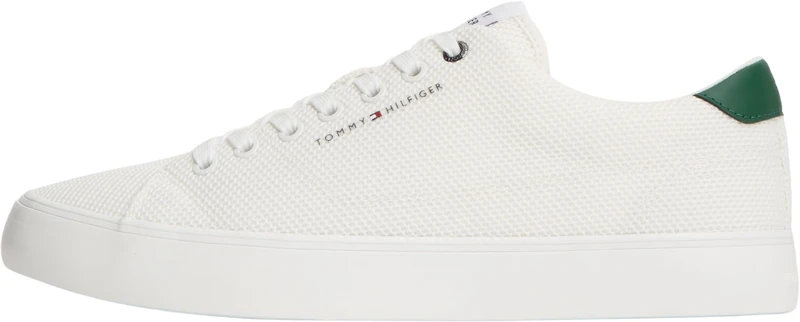 Tommy Hilfiger Men Th Hi Vulc Core Low Summer Mesh FM0FM05876 Low Top, Beige, 10.5 - Image 1