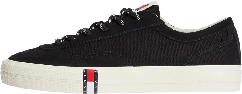 Tommy Jeans Women's Fw0Fw09418 EN0EN03047 Low Top, Black (Black), 4 UK