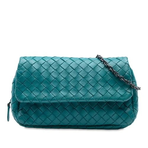 Bottega Veneta Pre-Loved Mini Nappa Intrecciato Expandable Chain Crossbody Bag