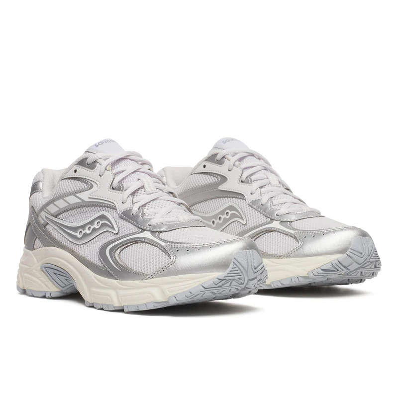 Saucony Unisex Tempest Sneaker Trainer Shoe,Cloud/Silver, 7.5