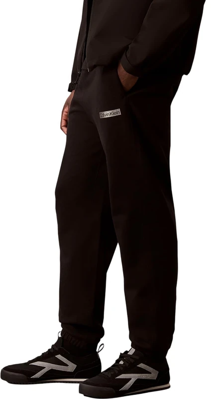 Calvin Klein Men 350Terry EU Sp Graphic Jogger LV04LG212G Sweatpants, Black (Black), XXL