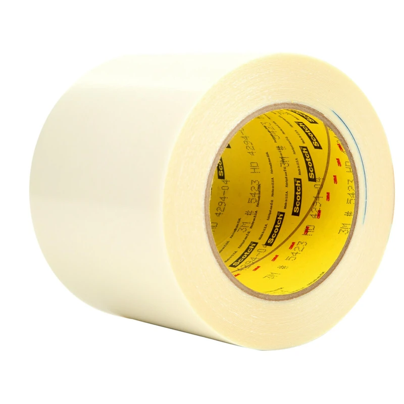 3M UHMW PE Film Tape 5423, Transparent, 102 mm x 16.5 m, 0.3 mm, 3 Rolls