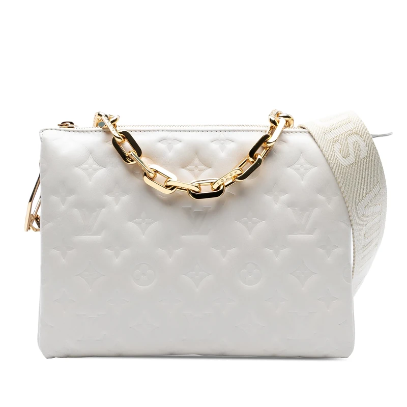 Louis Vuitton Pre-Loved Monogram Embossed Puffy Lambskin Coussin PM Handbag