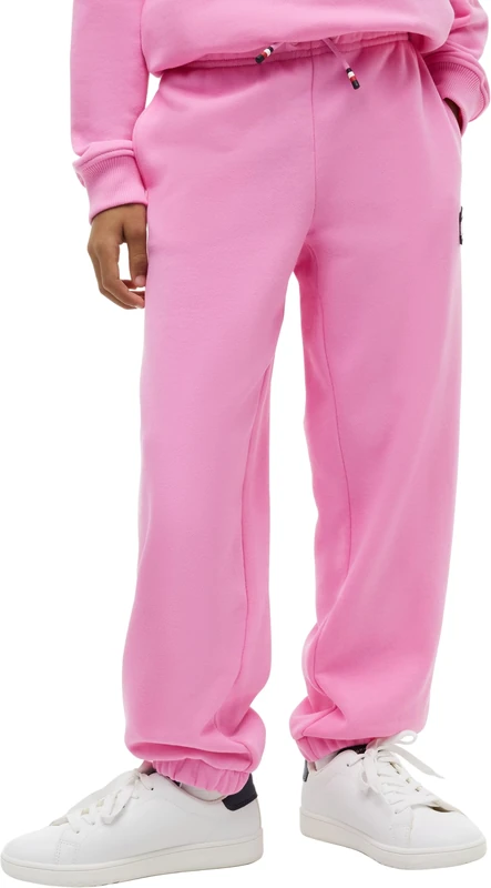 Tommy Hilfiger Unisex Kids Heritage Flag Sweatpants Ks0Ks00715 Sweatpants, Pink (Pink Daisy), 14 Years