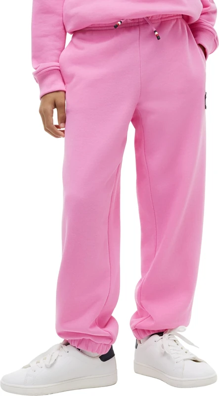 Tommy Hilfiger Unisex Kids Heritage Flag Sweatpants Ks0Ks00715 Sweatpants, Pink (Pink Daisy), 12 Month