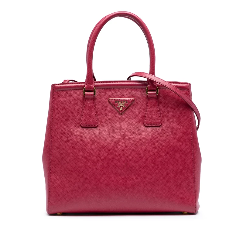 Prada Pre-Loved Saffiano Lux Parabole Satchel Handbag