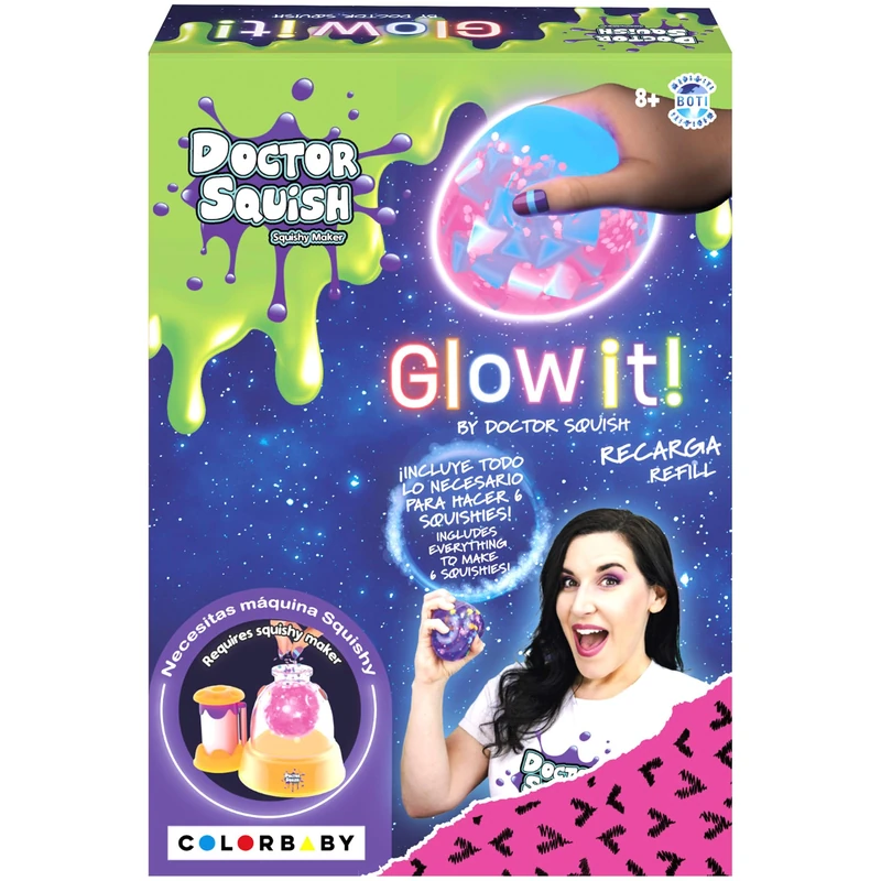 Doctor Squish Glow It! Refill Pack - 6 Squishy Maker Kits