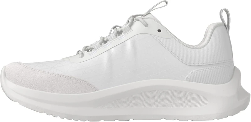 Calvin Klein Women's Runner Trainers Light EVA Runn Lace-up AOP Sporty, Red (Triple Bright White), 6