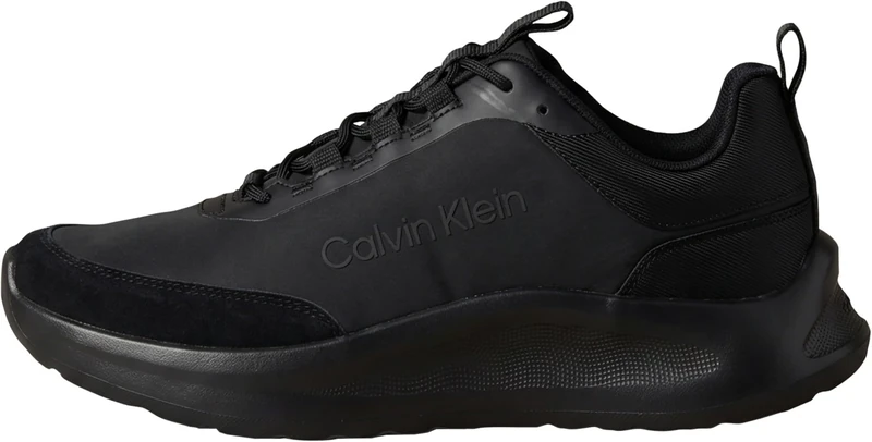 Calvin Klein Men's Light Eva Runn Ess Laceup Ny-Su HM0HM02342 Low Top, Black (Triple Black), 8 - Image 1